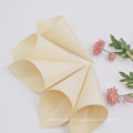 Biodegradable Tableware Wooden Rolling Tip Cone For Ice Cream